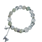 Starlight Dance – White Moonstone & Clear Quartz Bracelet - ASTROSOUL