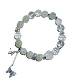 Starlight Dance – White Moonstone & Clear Quartz Bracelet - ASTROSOUL