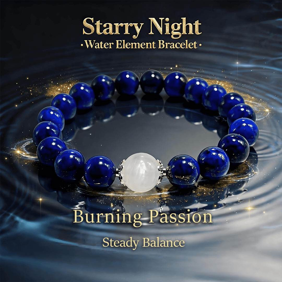 Starry Night – Lapis Lazuli & Moonstone Bracelet - ASTROSOUL
