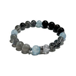 Stellar Flow – Black Rutilated Quartz, Labradorite & Aquamarine Bracelet - ASTROSOUL